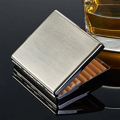 cigarette strong box metal|stainless steel cigarette cases.